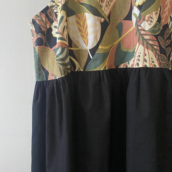 REFASHIONED Plus Size Upcycled 100% Cotton Multicolour Pattern Dress - Picture 6 of 15